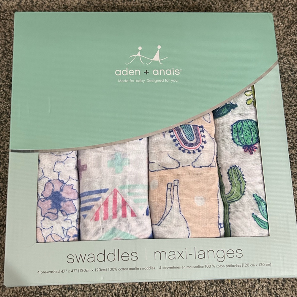 aden + anais Trail Blooms Muslin Swaddle Set